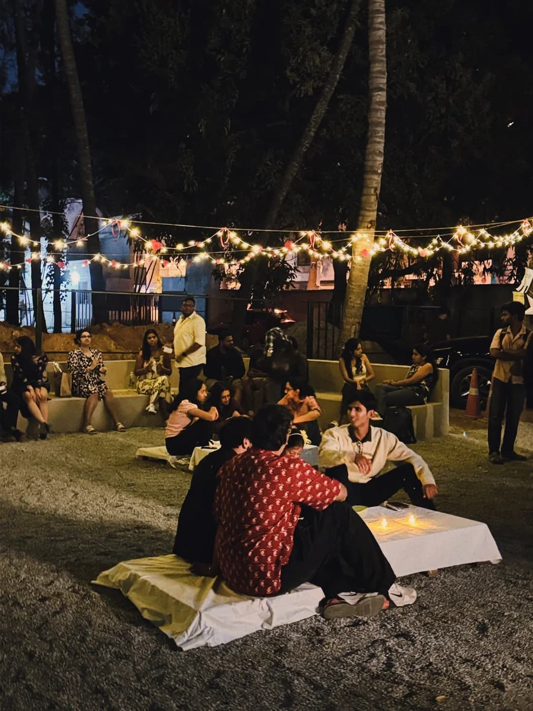 People seated outside at Kried